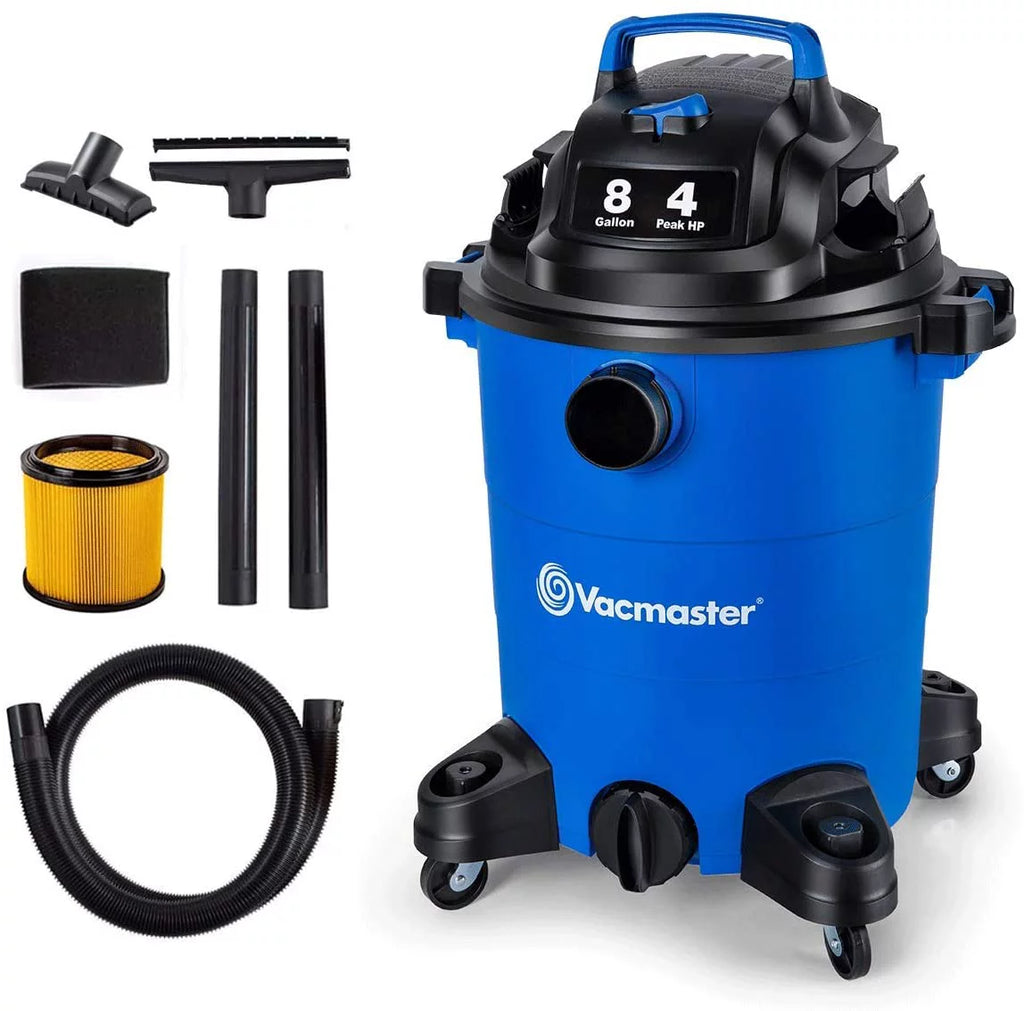 YGDU 4 Peak HP 8 Gallon Wet Dry Vacuum Cleaner Lightweight Powerful Suction Shop Vacuum with Blower Function for Dog Hair,Garage,Car,Home & Workshop
