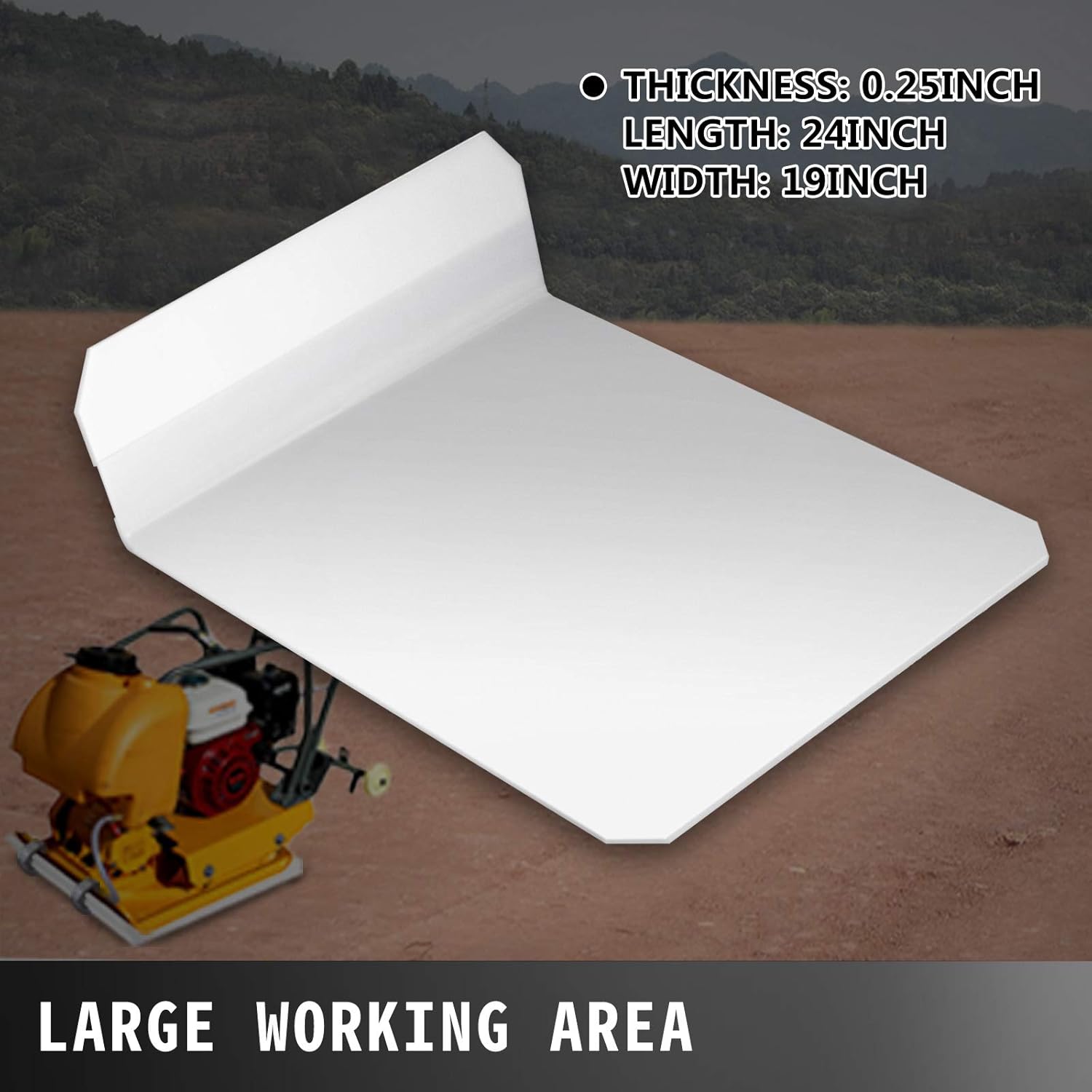 Tamper Plate Compactor Pad 19 x 24 x 0.25 inches M49819