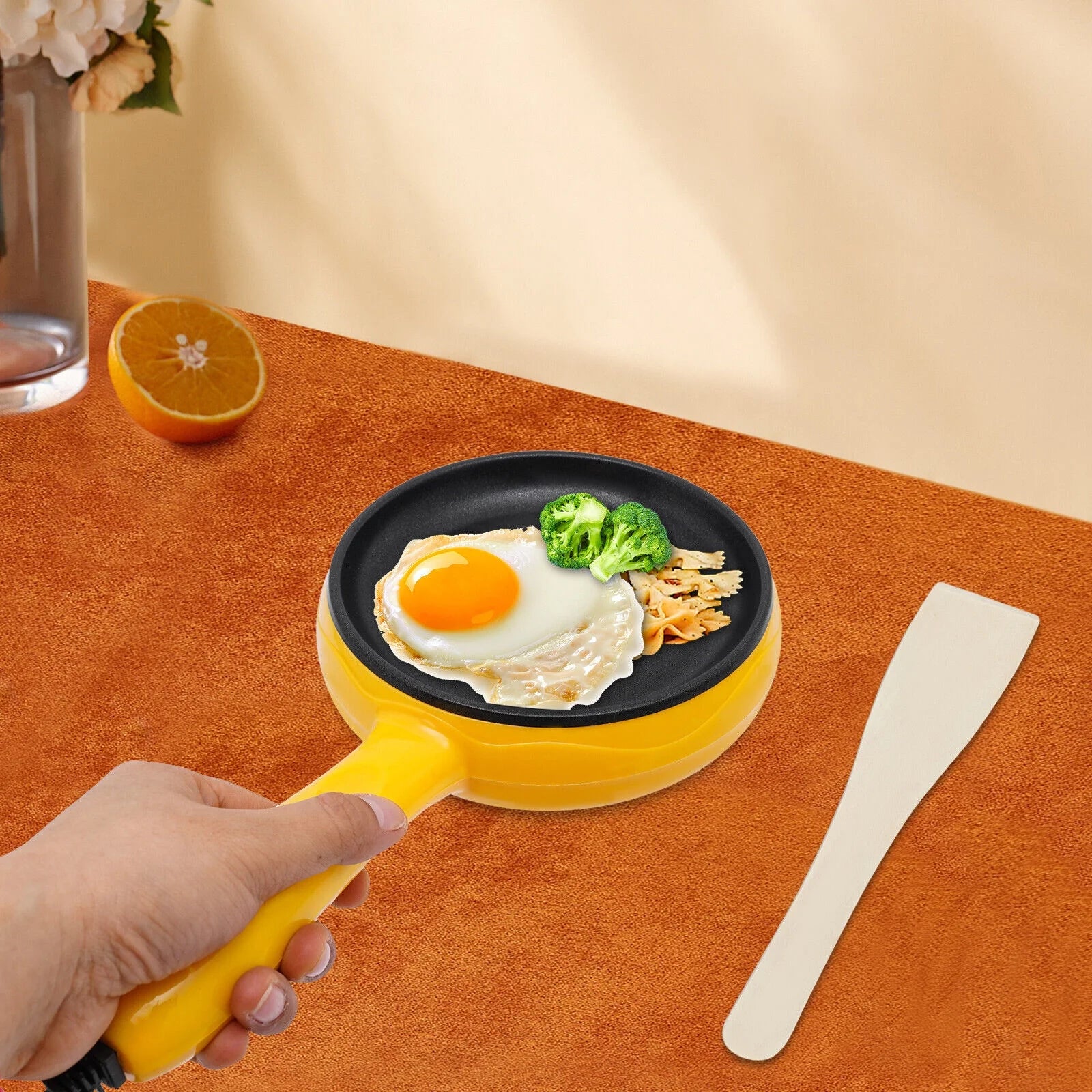 Non-Stick Electric Skillet, 6-Inch Mini Frying Pan B3752