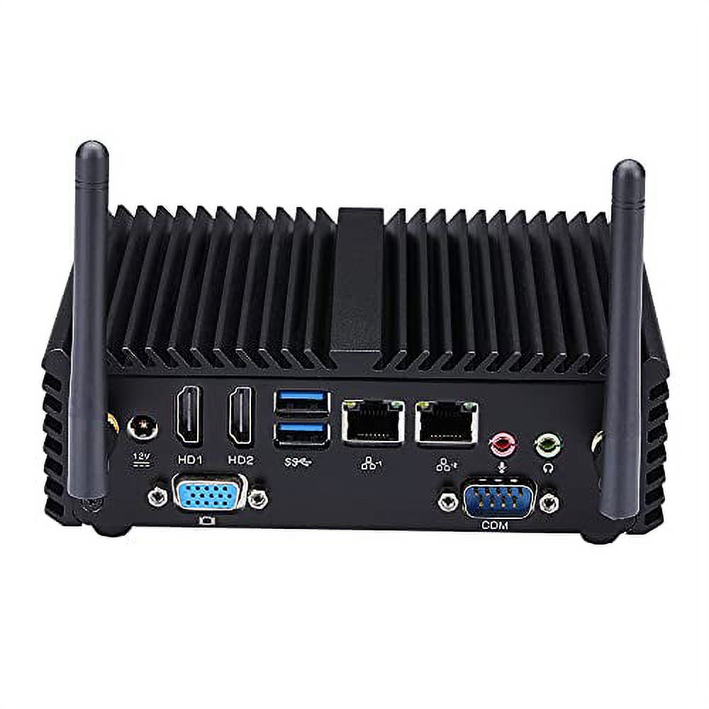 Fanless Mini Desktop Computer, Intel Quad Core, 8GB RAM 128GB SSD M80557