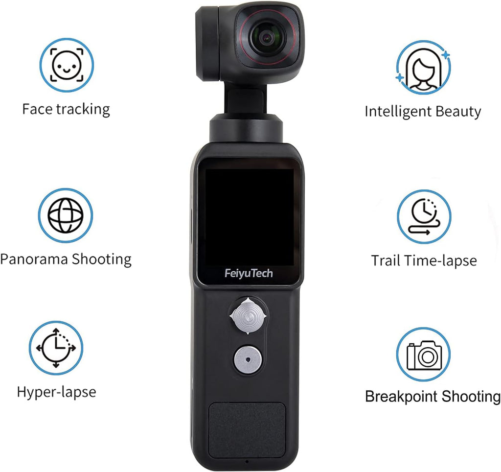 4K 60FPS Action Camera with 3-Axis Gimbal Stabilizer O28672