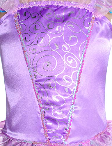Princess Mermaid Costume for Girls with Wig and Crown T74574