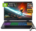 Acer Nitro 5 15.6" QHD 165 Hz IPS, AMD Ryzen 7 6800H 8-Core(Beat i9-11900H), NVIDIA GeForce RTX 3070 Ti 8G, Windows 11 Home, WiFi 6, HDMI, RGB Backlit Keyboard (64GB DDR5 RAM | 4TB PCIe SSD)