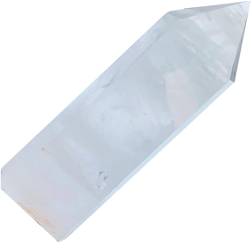 Natural Clear Quartz Crystal Wand Point, 2-Pack Y267
