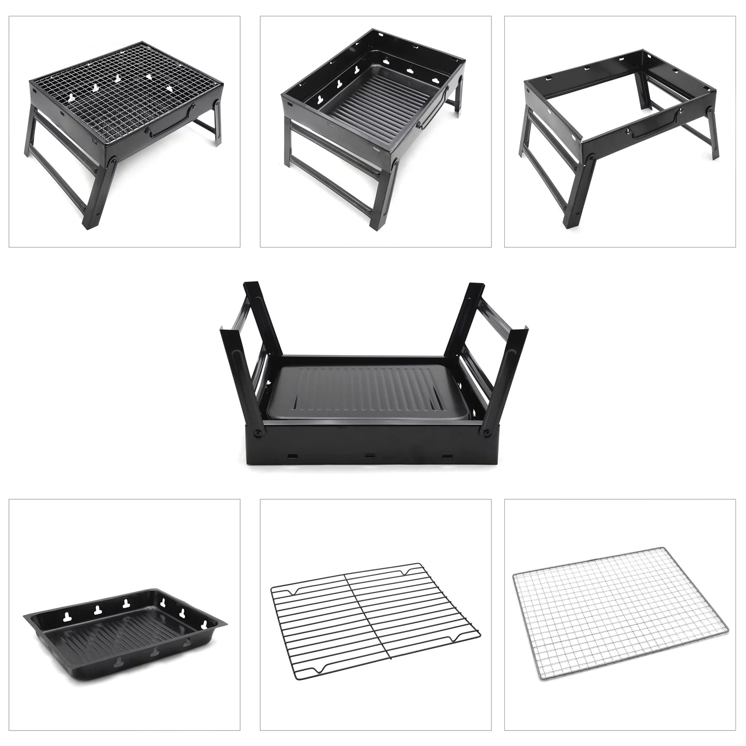 Foldable Charcoal BBQ Grill for Camping S653