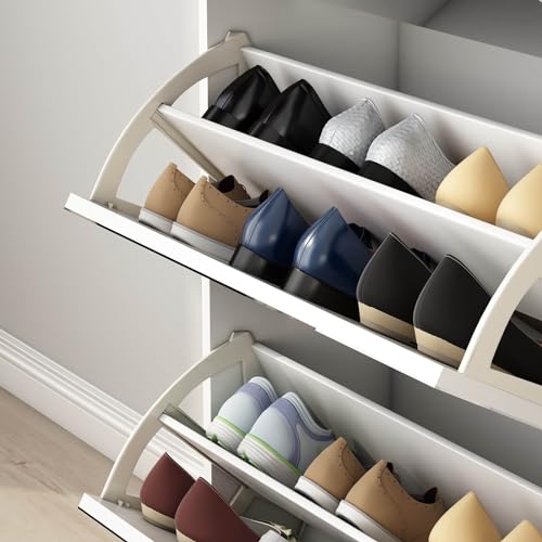 Shoe Cabinet with 3 Flip Drawers and 2 Sliding Drawers K977