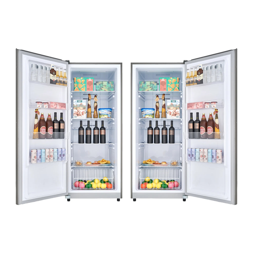 17 cu. ft Convertible Upright Freezer/Refrigerator, Stainless, Reversible Door J763
