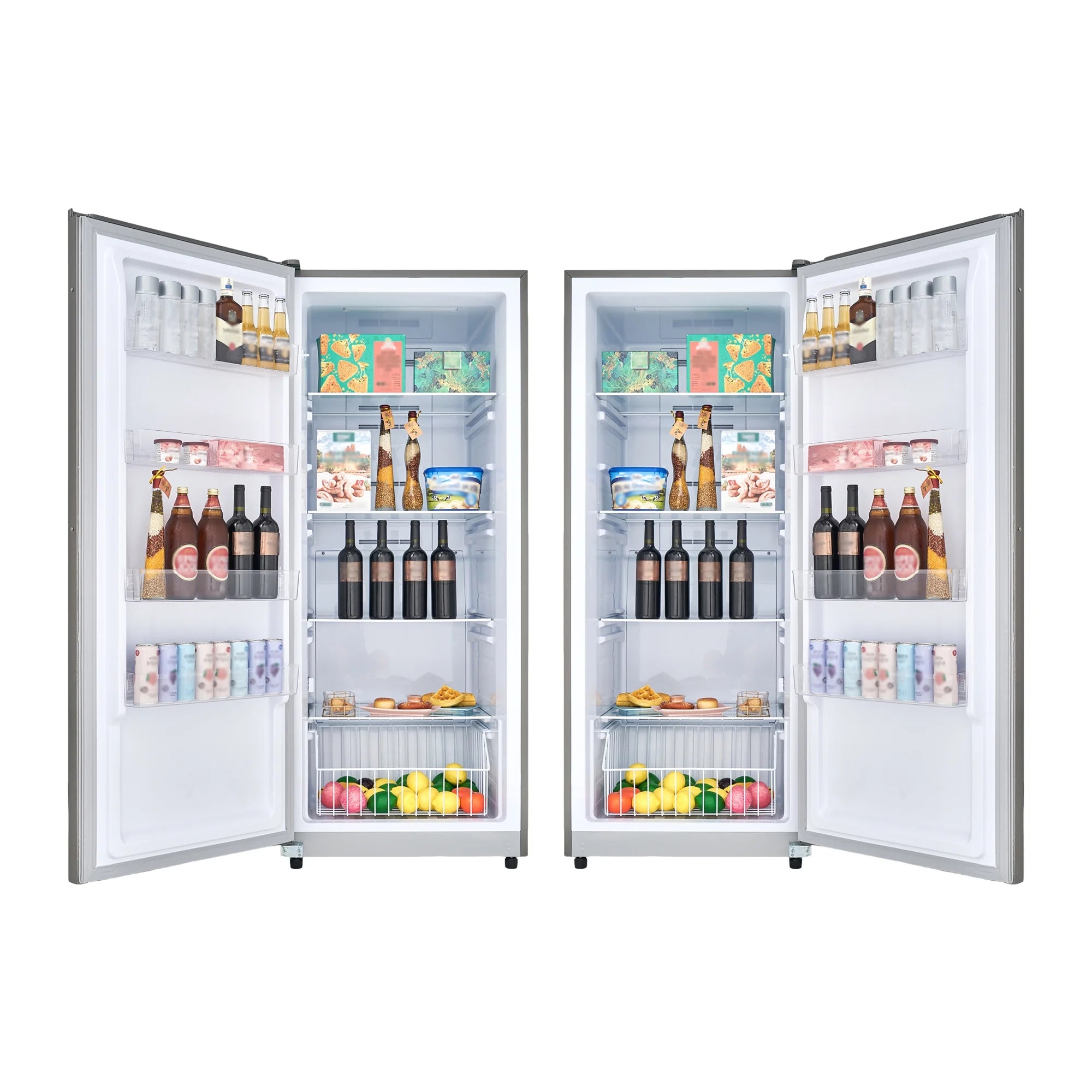 17 cu. ft Convertible Upright Freezer/Refrigerator, Stainless, Reversible Door J763