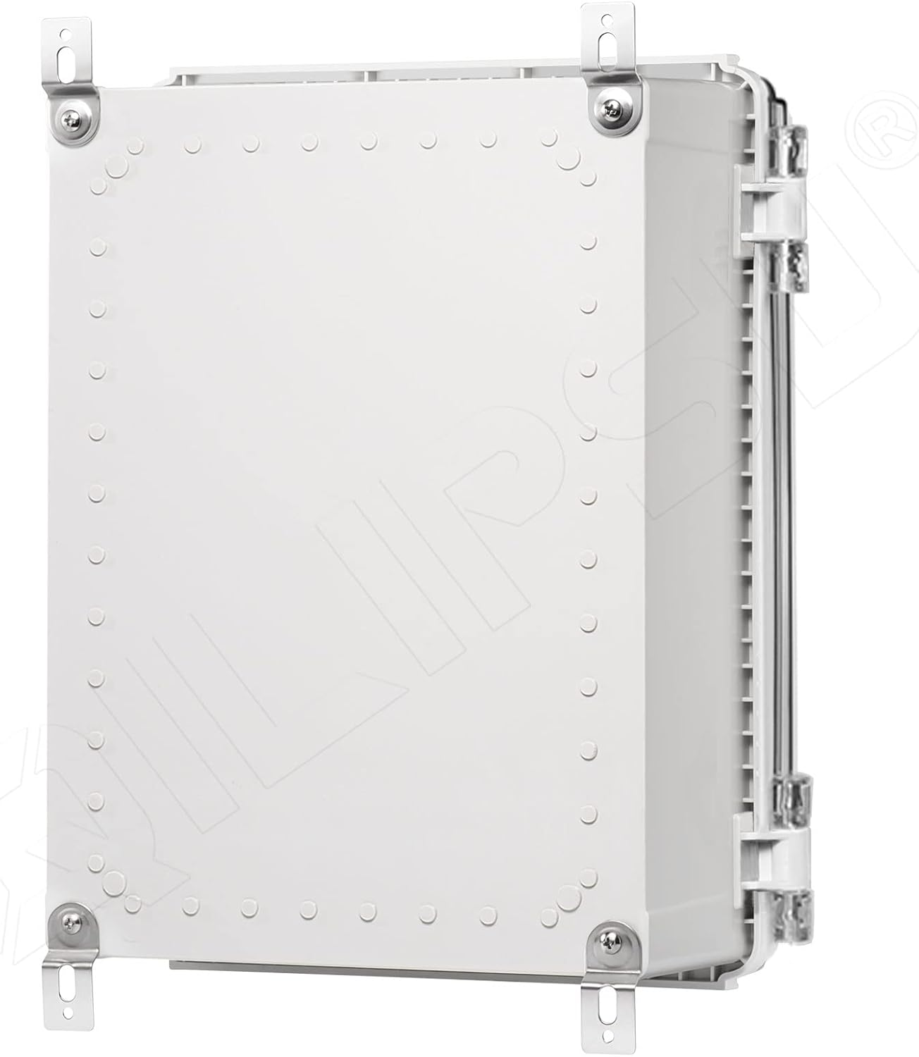 Clear Hinged Cover Junction Box with Mounting Plate, IP67 Waterproof Dustproof Enclosure, Pack of 2 Q862551