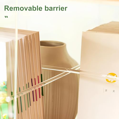 360° Rotating Bookshelf Tower, Acrylic Book Display Case, Space-Saving Swivel Storage Rack G8592
