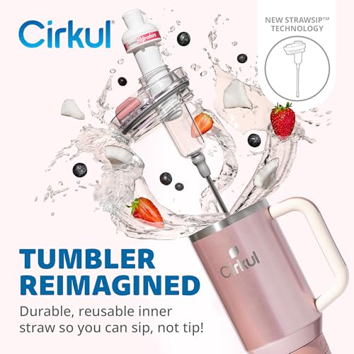 40oz Stainless Steel Tumbler with Handle, Double-Wall Insulated T7917