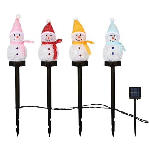 Solar Christmas Candy Cane Lights Outdoor, Pathway Stake Lights, 24 Pack G8137