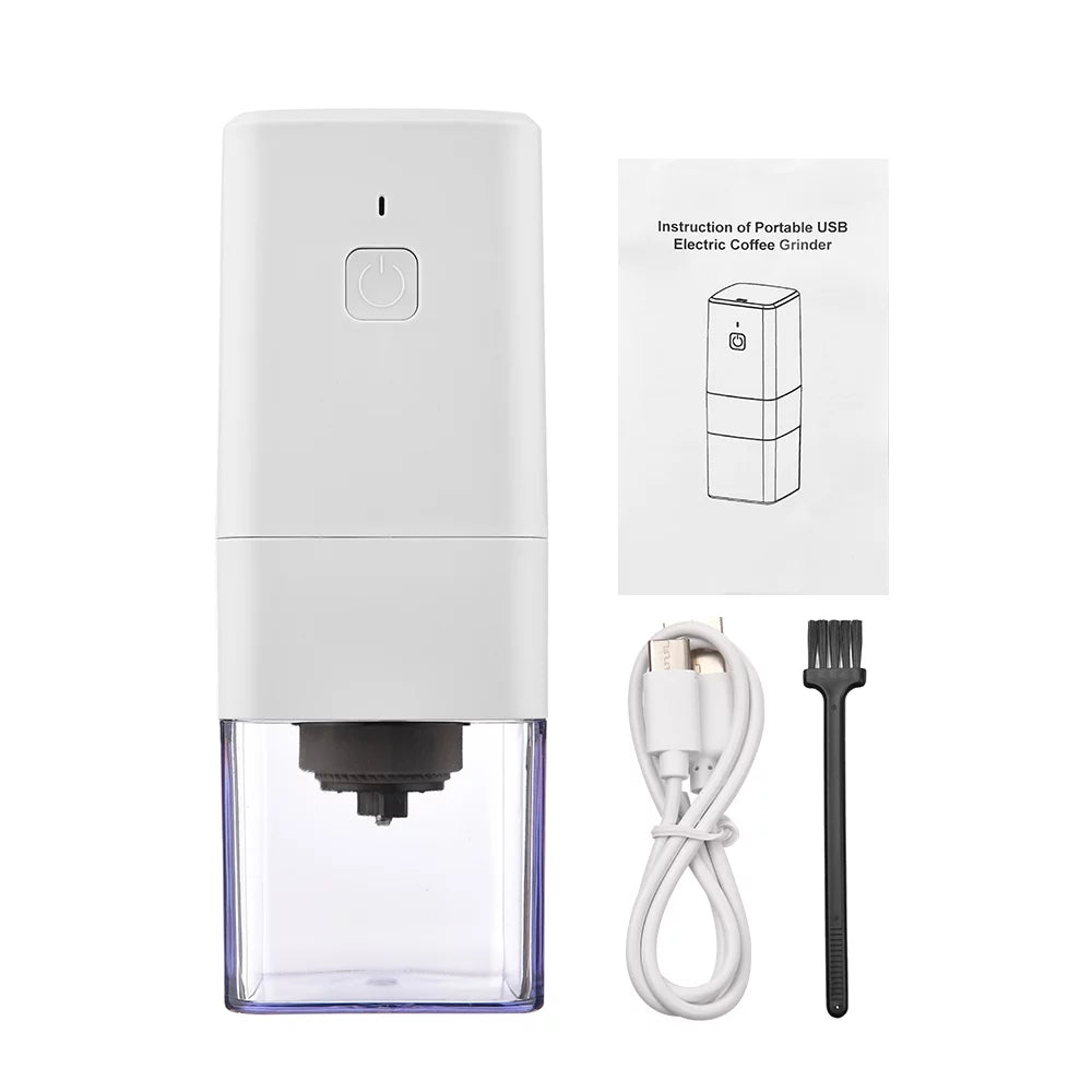 Electric Coffee Grinder for Beans and Spices with Brush J2344