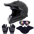 Off-Road Motorcycle Helmet with Goggle, Gloves & Mask V369861
