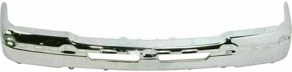 Front Bumper Chrome Steel with Upper Cover Lower Valance and Brackets for 2003-2006 Silverado 2500HD 3500 G5187