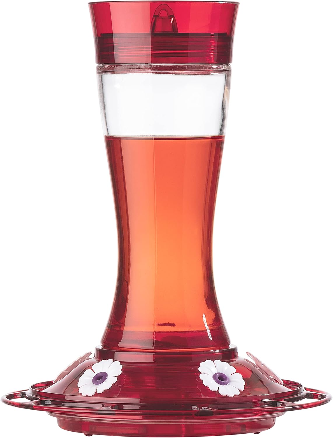 Glass Hummingbird Feeder, 5 Feeding Stations, 20 oz for Outdoors E410