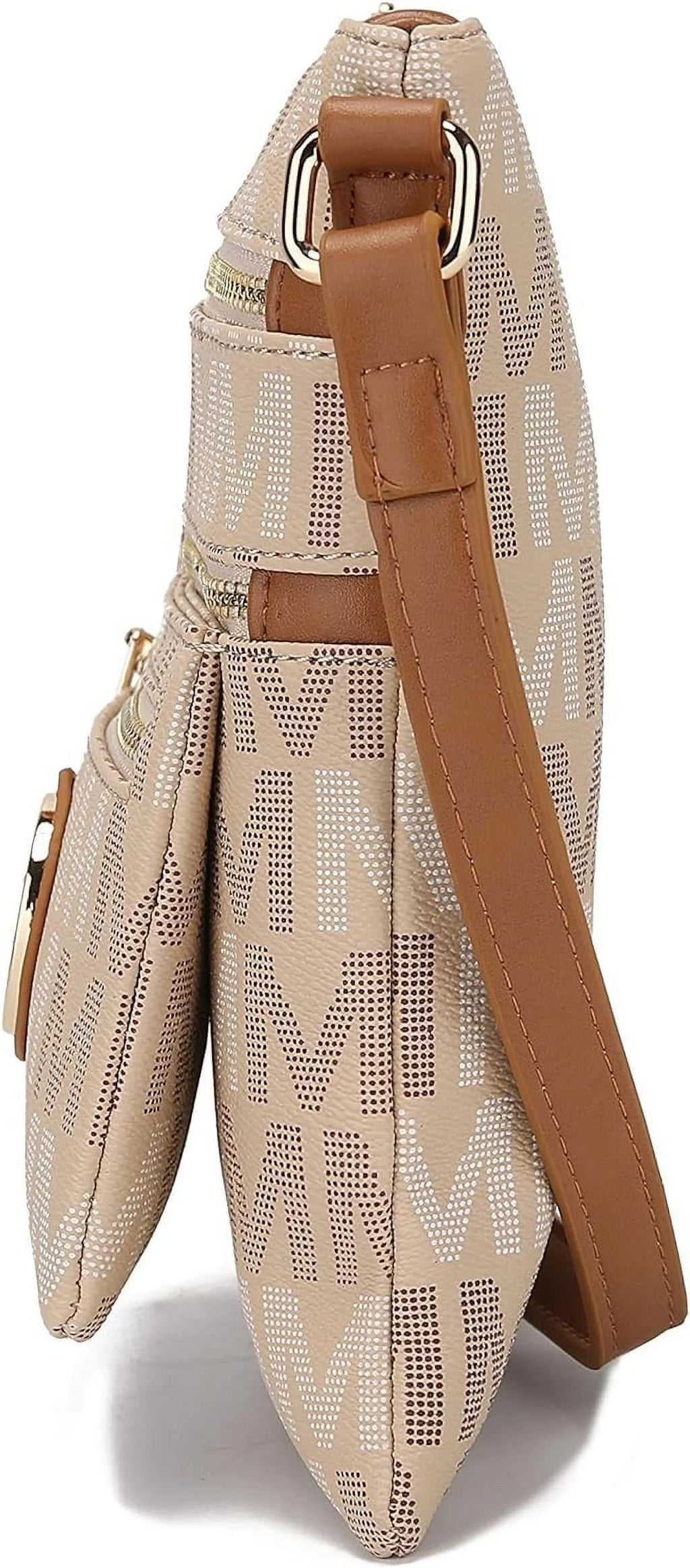 Black Multi Compartments Crossbody Bag G9659