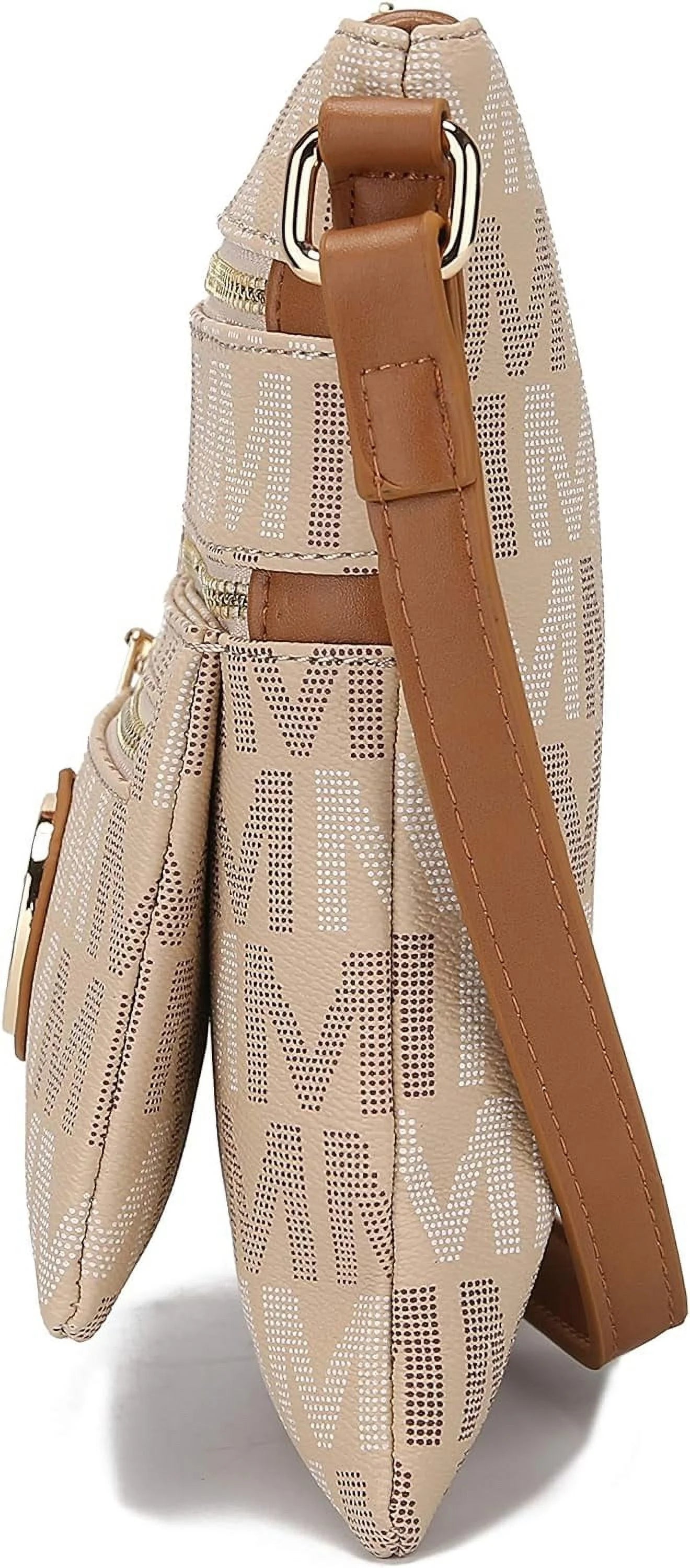 Black Multi Compartments Crossbody Bag G9659