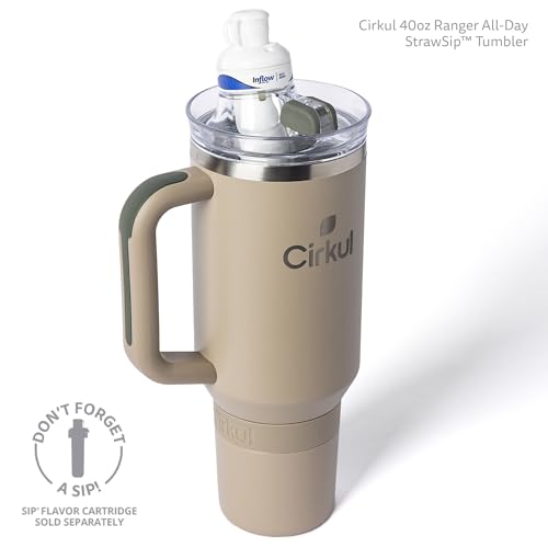 40oz Stainless Steel Tumbler with Handle, Double-Wall Insulated T7917