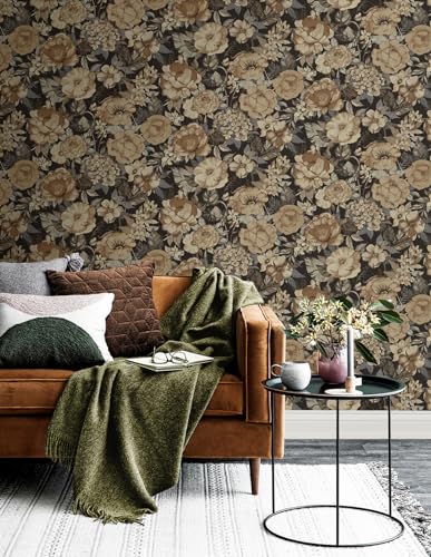 Watercolor Floral Garden Peel and Stick Wallpaper C2067