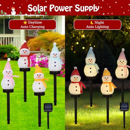 Solar Christmas Candy Cane Lights Outdoor, Pathway Stake Lights, 24 Pack G8137