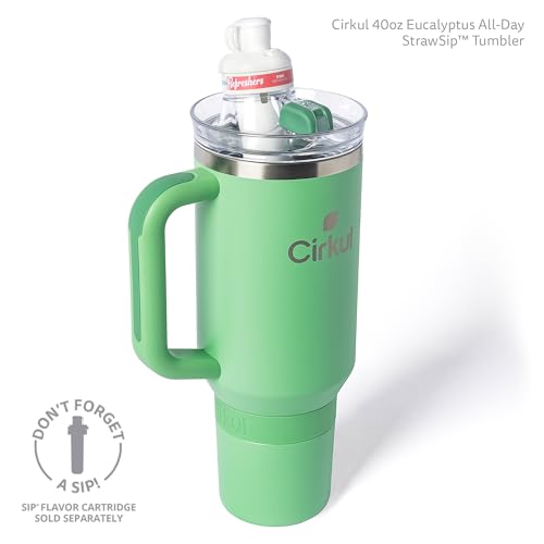 40oz Stainless Steel Tumbler with Handle, Double-Wall Insulated T7917