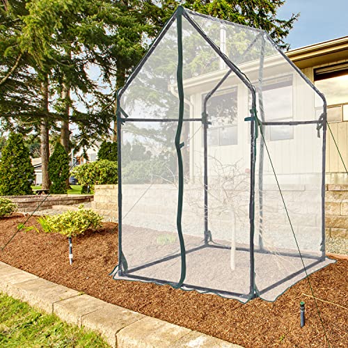 Mini Greenhouse Portable Clear Tent for Indoor or Outdoor Plants M39525