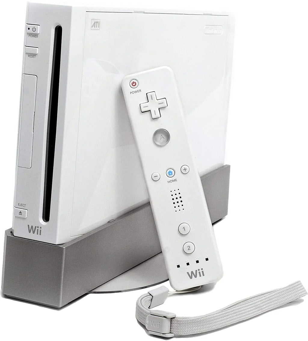 Wii Console White with Wireless Gamepad, Silicone Case, and HDMI Cable C969