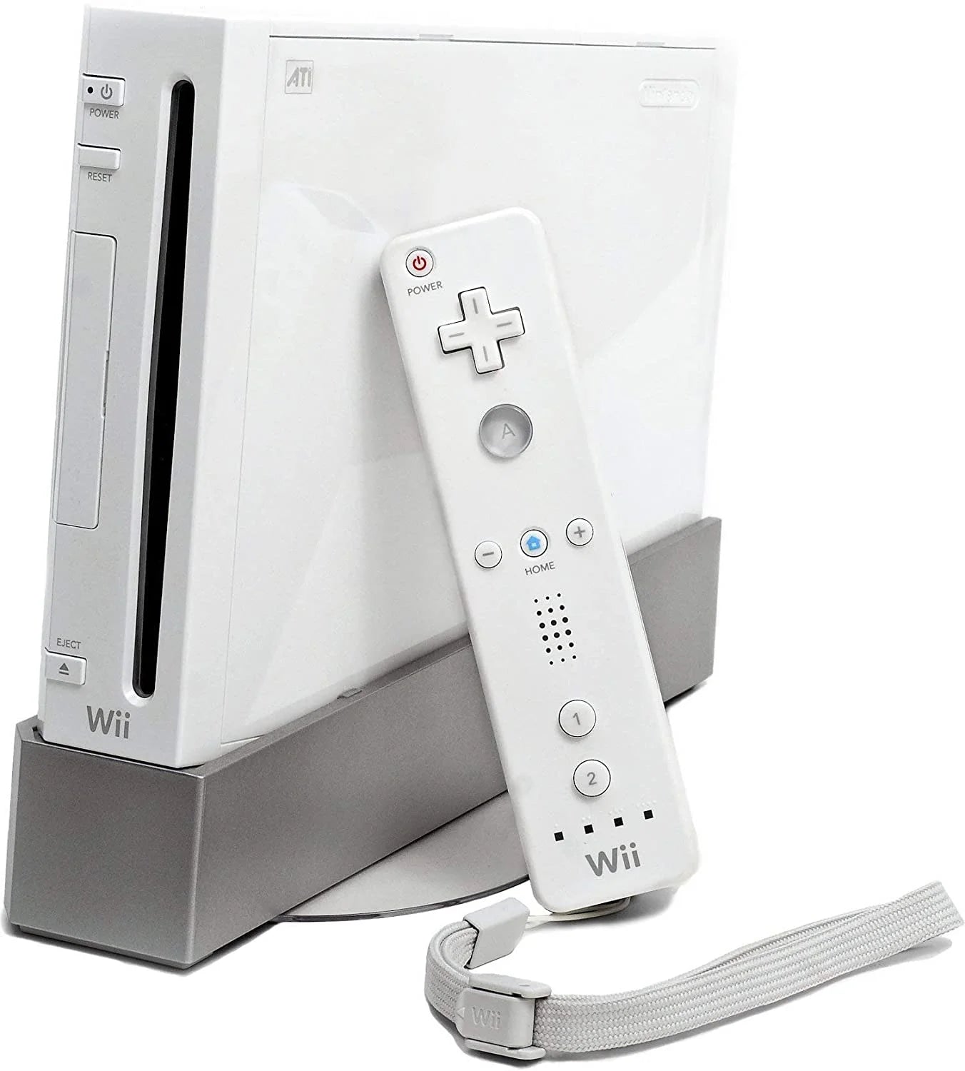 Wii Console White with Wireless Gamepad, Silicone Case, and HDMI Cable C969