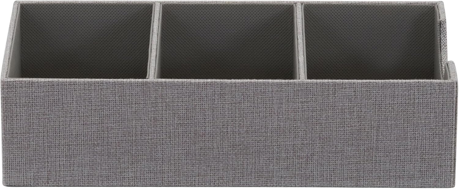 Deep 3 Section Drawer Organizer Box for Storage U574