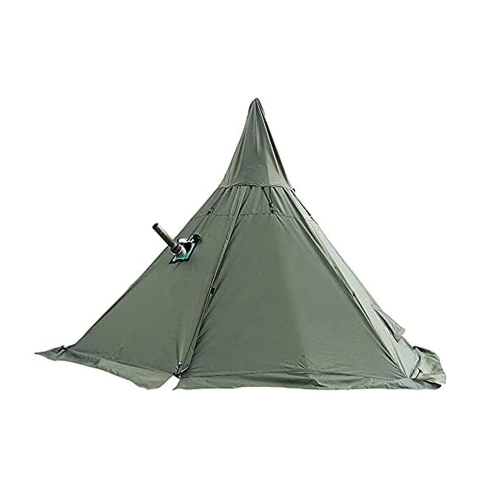 4 Season Waterproof Oxford Teepee Tent With Stove Jack for Camping Hiking B3124