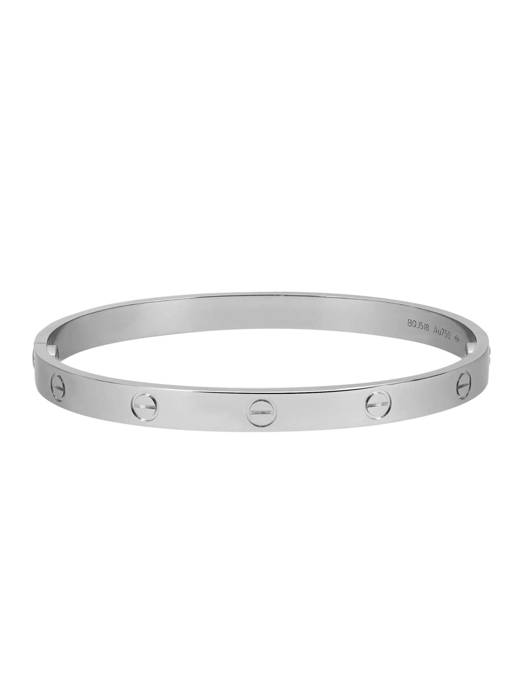 18K White Gold Love Bracelet Size 20 A8637