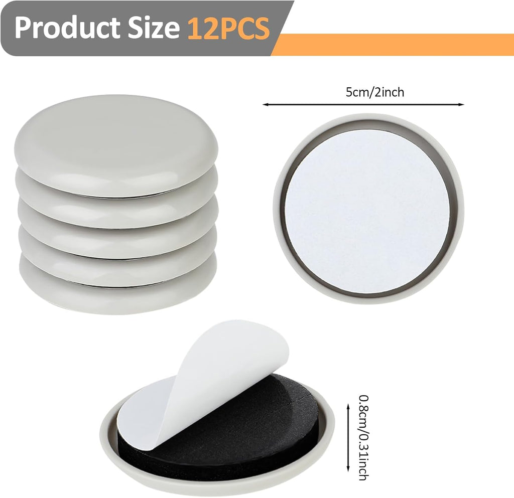 Furniture Moving Pads 2 Inches Self Adhered for Carpet and Hardwood Floors K19234