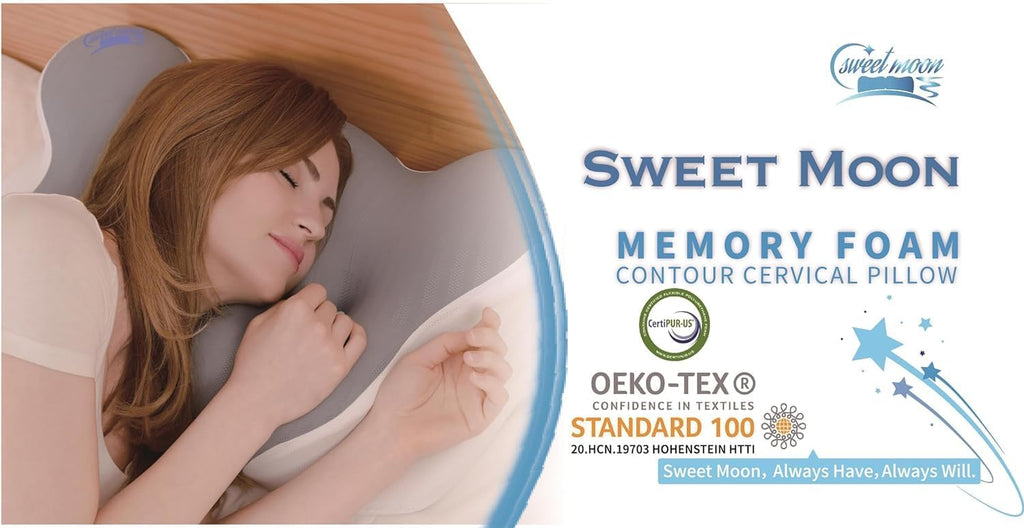 Cloud Contour Memory Foam Pillow with Pillowcase O40352