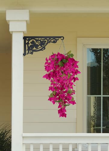 Artificial Hanging Bougainvillea Silk Flowers, UV Resistant, 2 Pack for Indoor Outdoor Decor B763379