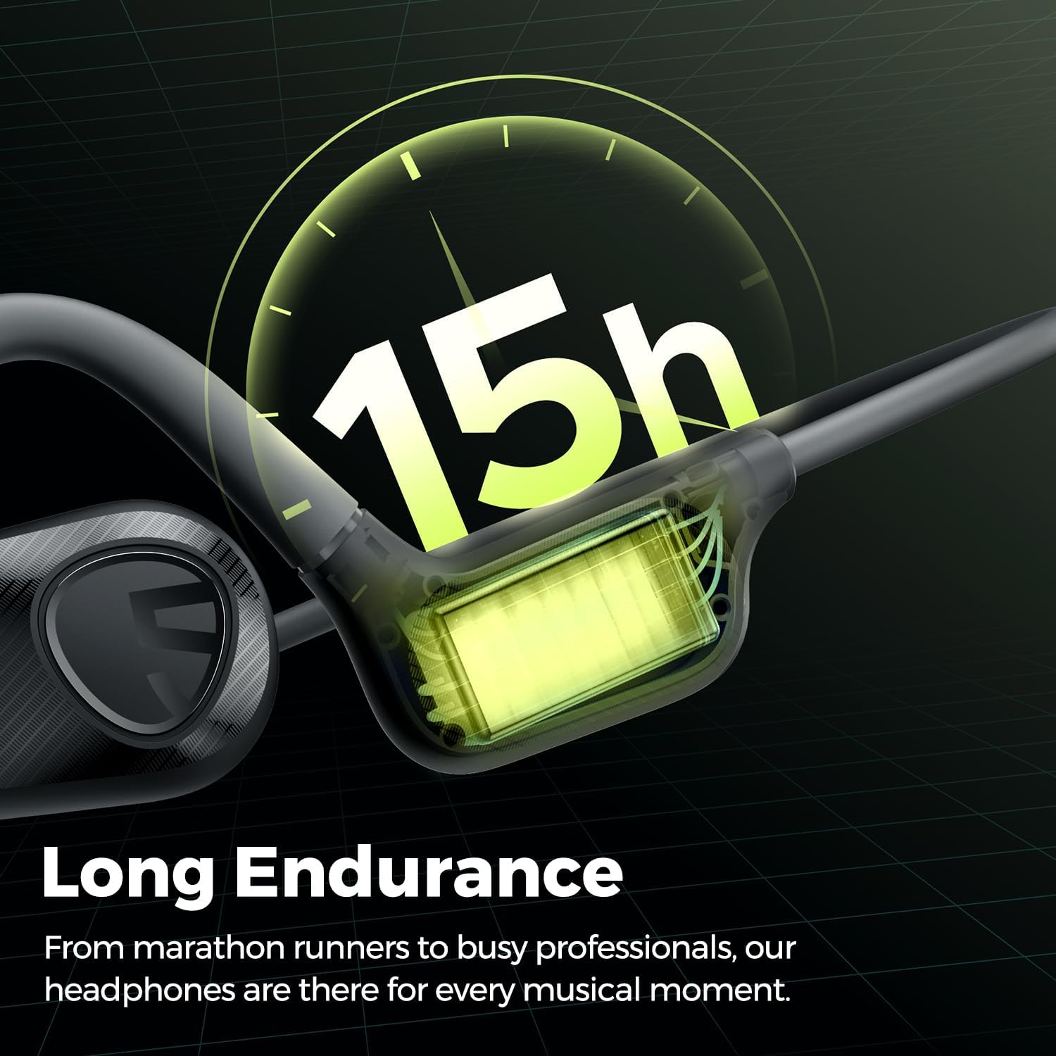 Open Ear Headphones Bluetooth 5.3 Wireless Sport Earbuds U7379
