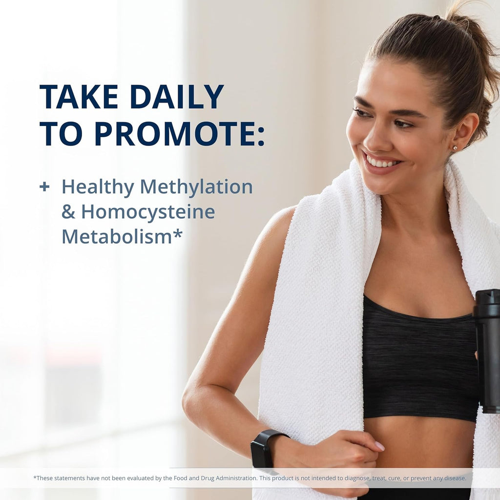 MethylCare 1,330 mcg DFE Folate for Homocysteine Metabolism & Methylation, 120 Count Q7669