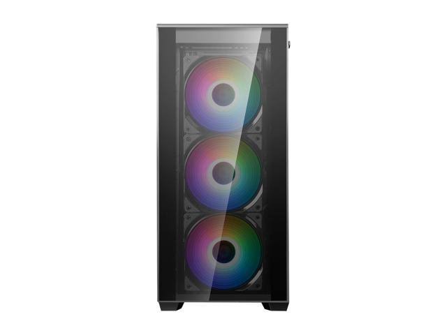 Mid-Tower PC Case with 3x120mm RGB Fans V48637