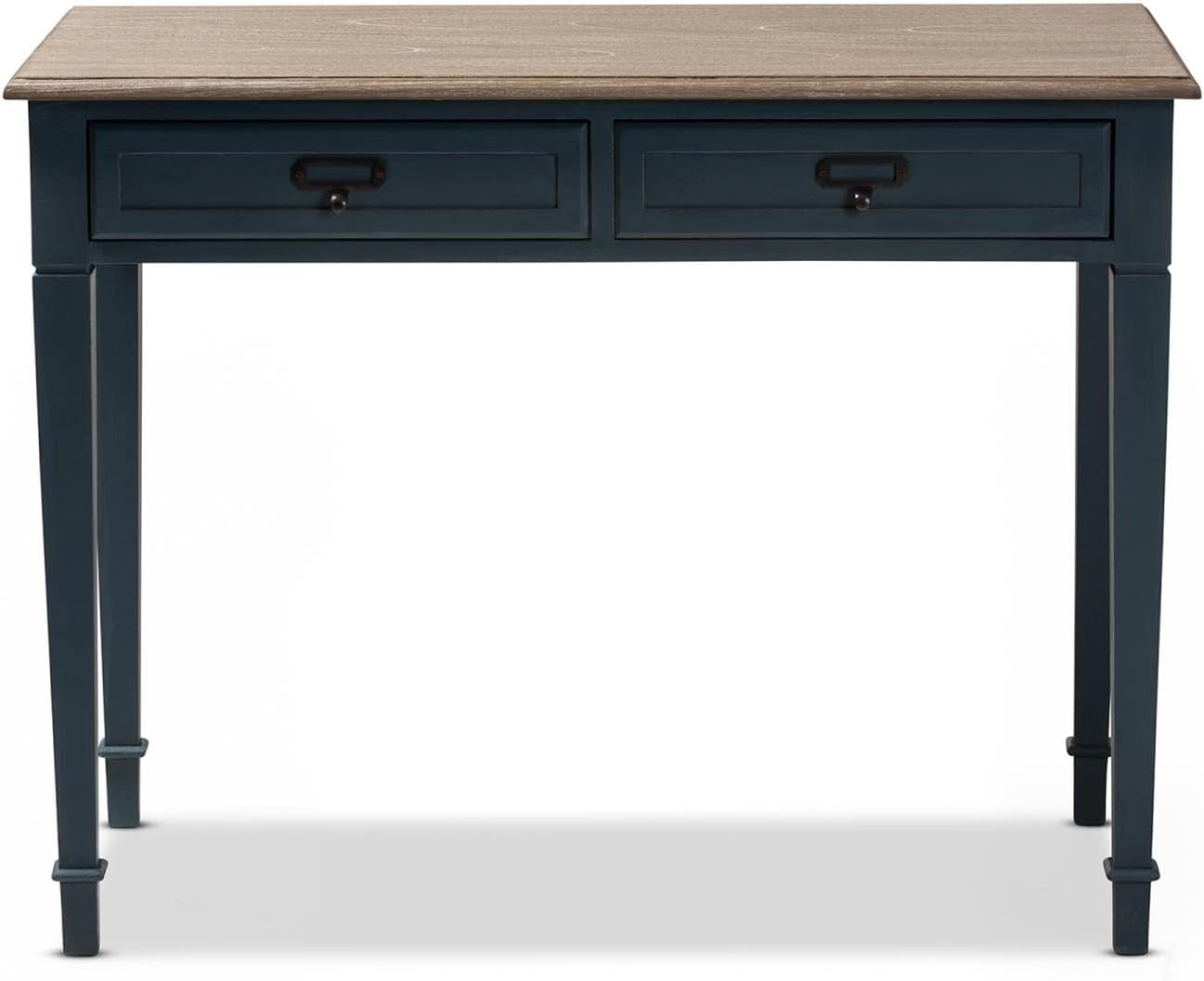 French Provincial Spruce Blue Writing Desk C719