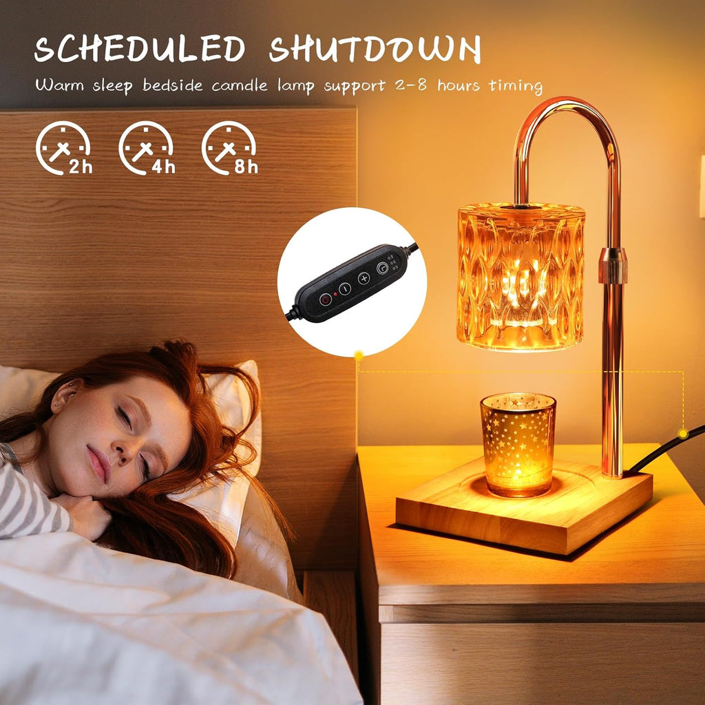 Candle Warmer Lamp with Timer and Adjustable Brightness H728305