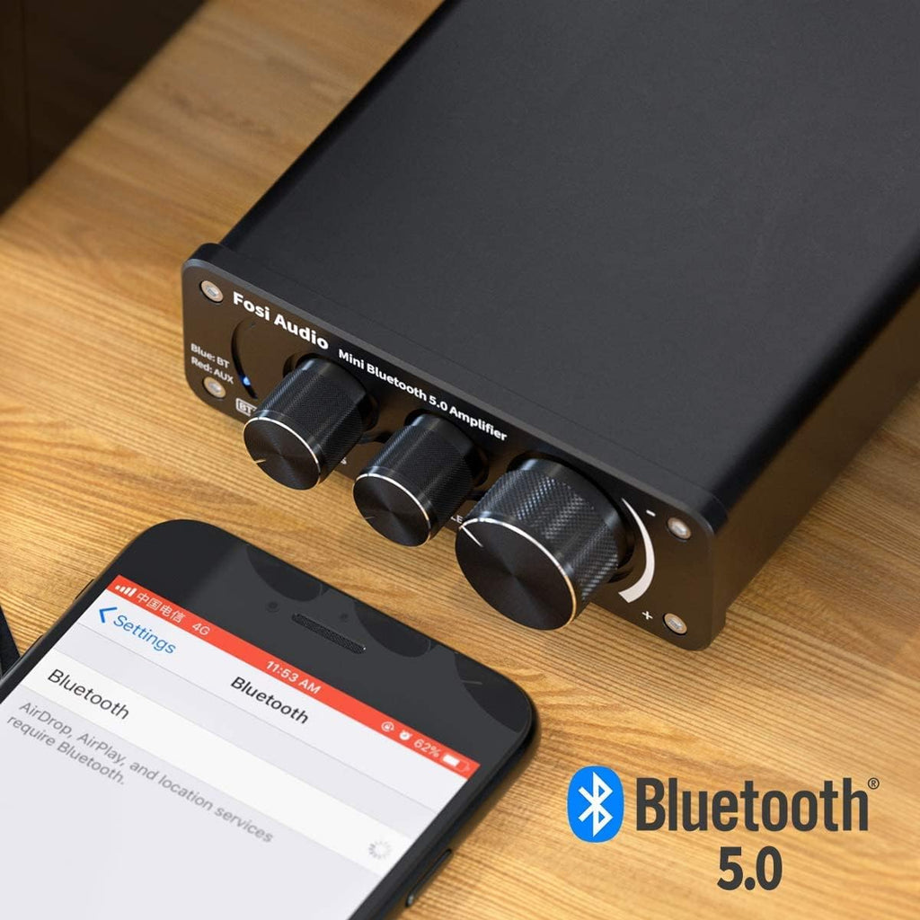 Bluetooth 5.0 Stereo Amplifier 100W 2.0 Channel Mini Class D L95992
