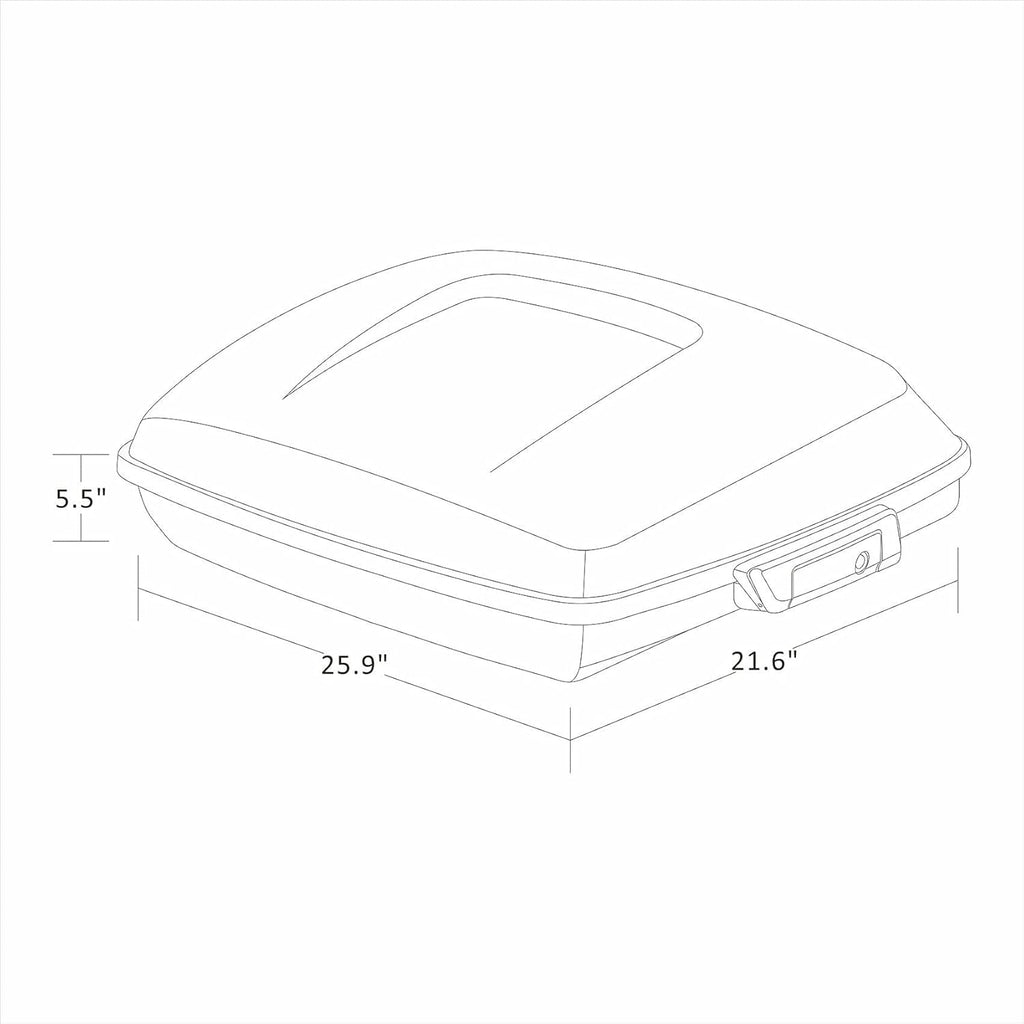 Razor Tour Pack & Latches with Keys Compatible with 2015-2021 Road Glide, Street Glide, Electra Glide F778829