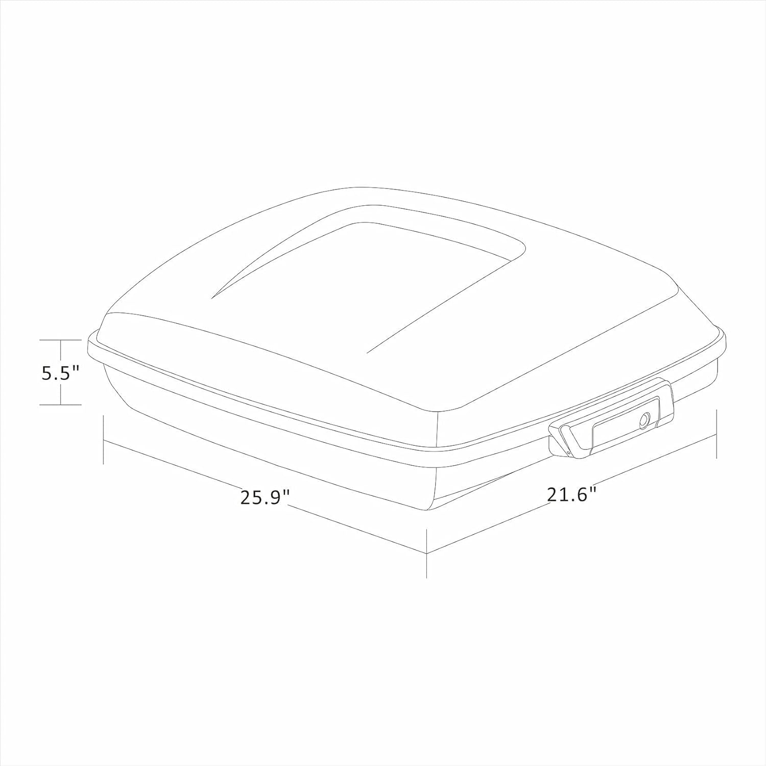 Razor Tour Pack & Latches with Keys Compatible with 2015-2021 Road Glide, Street Glide, Electra Glide F778829