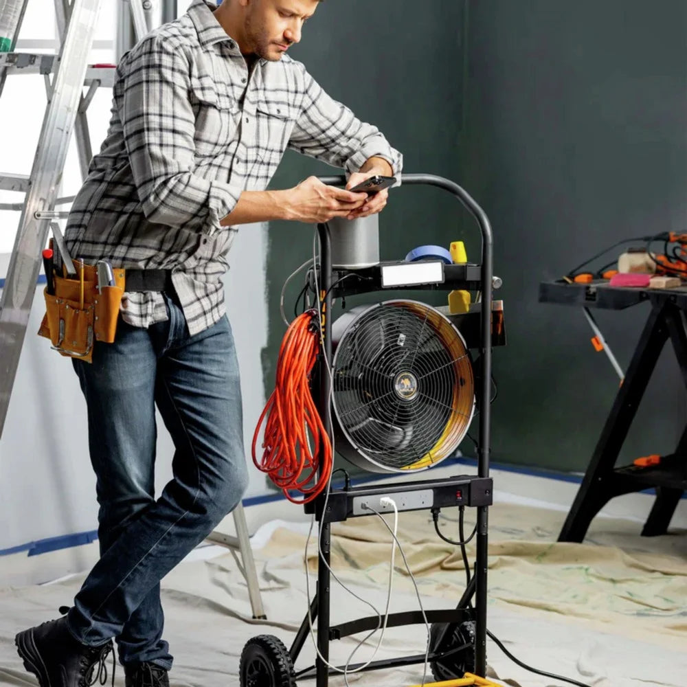 5-in-1 Hand Truck with Integrated Fan and LED Light E655668