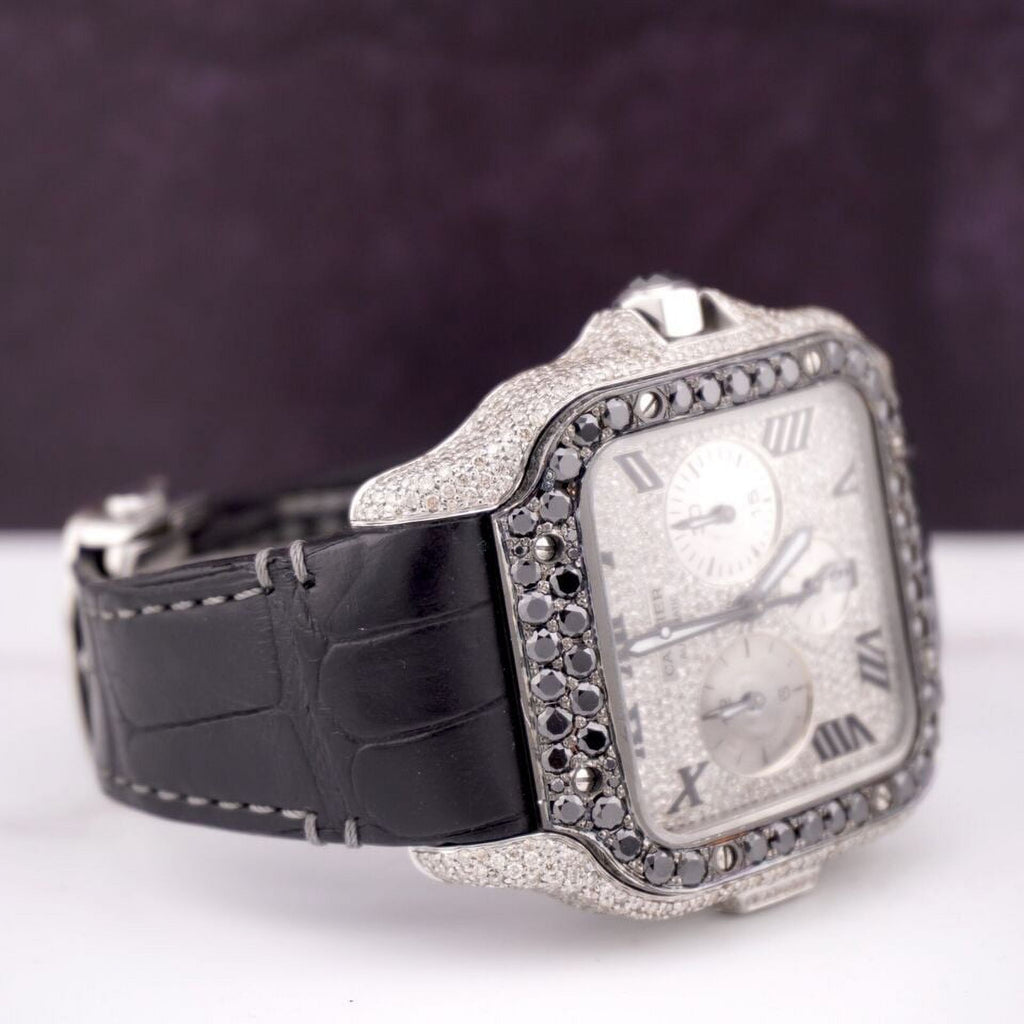 Men's Steel Chronograph Watch with Diamonds W440141