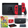 Nintendo Switch Mario Choose One Bundle with Carry Case, 128GB SD Card, and New Super Mario Bros U Deluxe Game