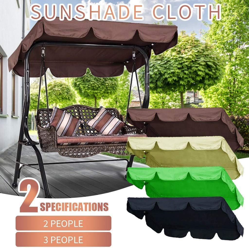 Outdoor Porch Swing Canopy, Patio Swing Top Cover Sun Shade Awning P567876