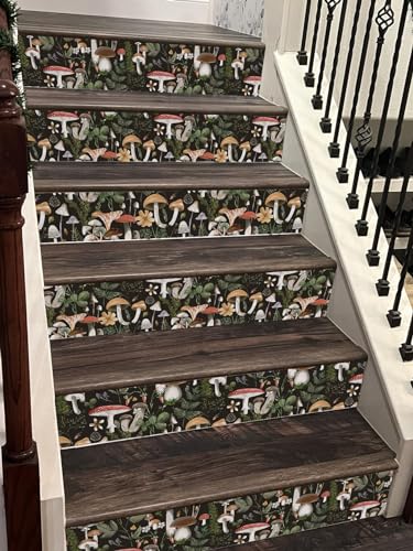 Mushroom Pattern Self-Adhesive Drawer Liner for Shelves and Cabinets D358548