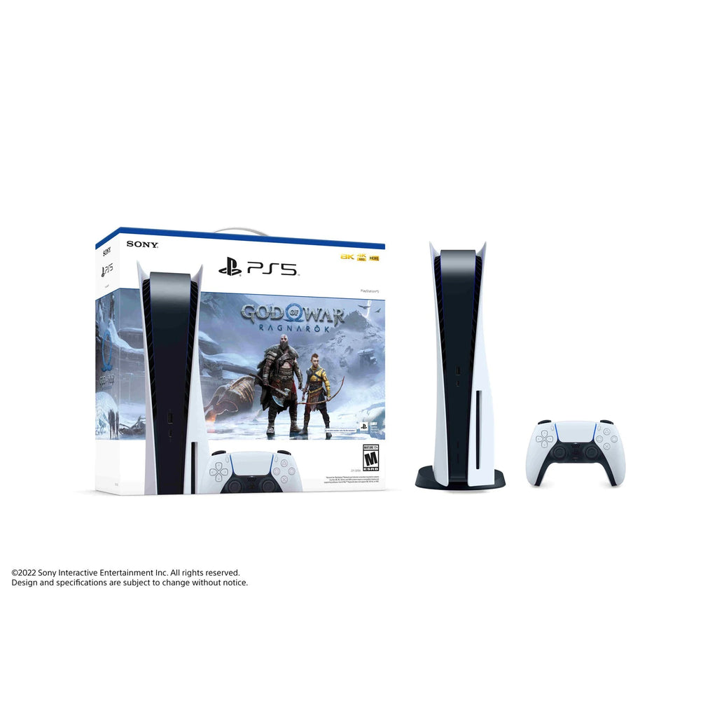 PS5 Disc Console Bundle with Two Games and Controller Charger F31408