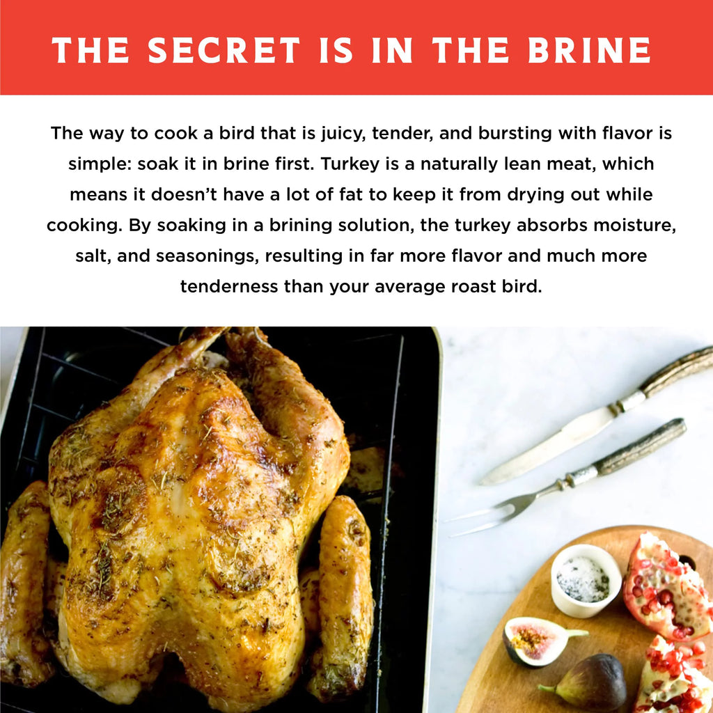 Sweet Heat Turkey Brine Kit with Bag for Roasting, Grilling, Smoking, and Frying W1800